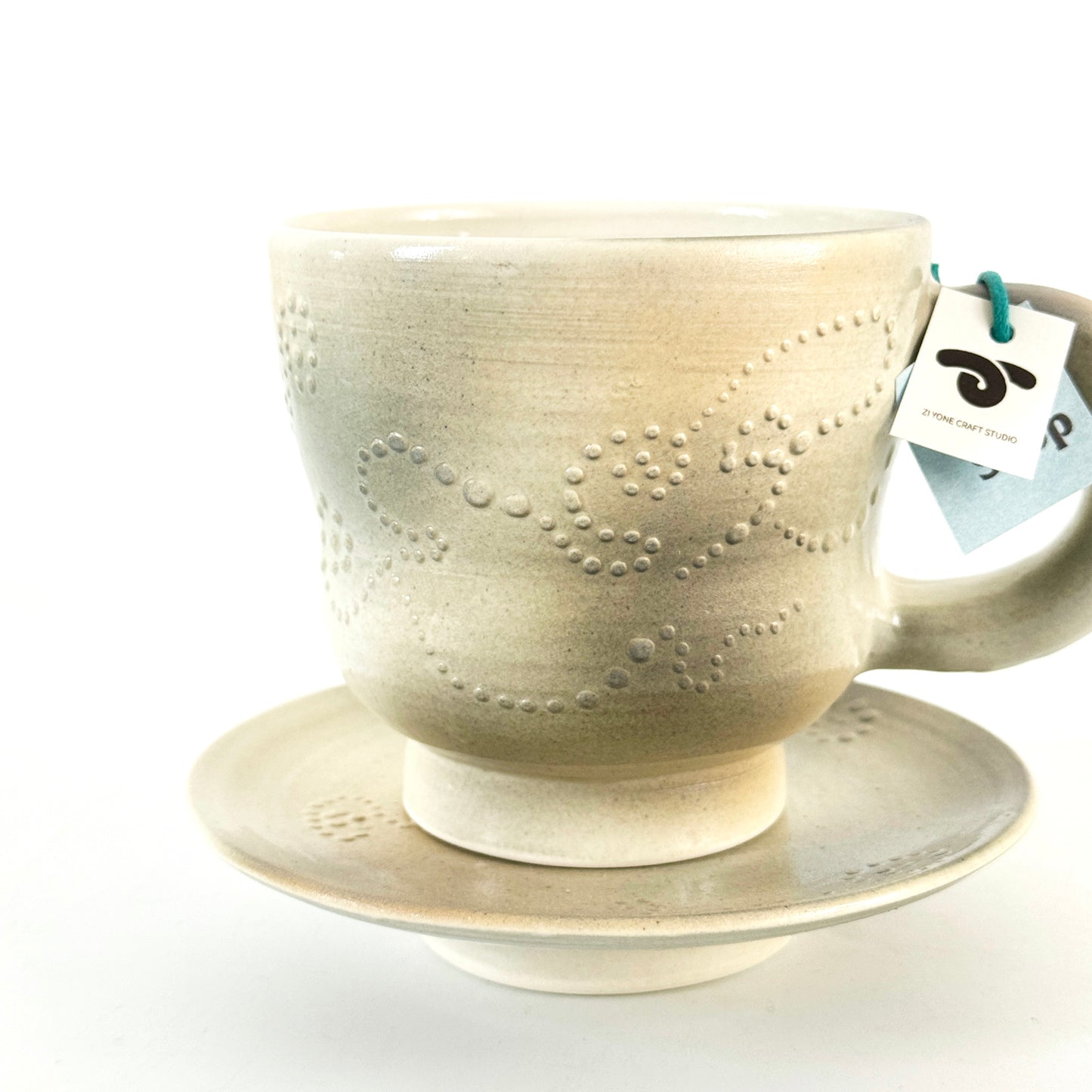 Mud spot spray gun mug & saucer 泥點點噴槍馬克杯&碟