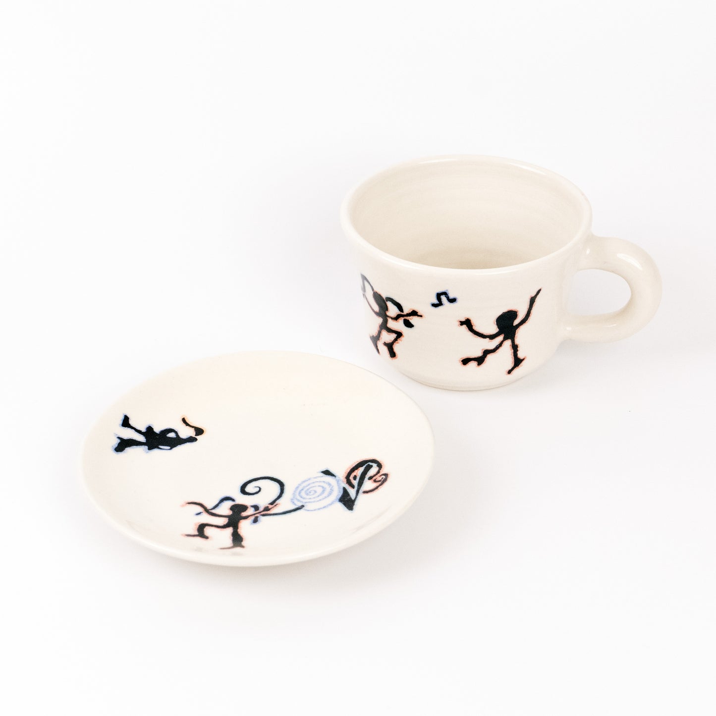 Dance in the rhythm mug & saucer