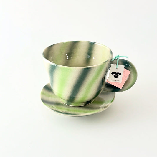 Spray gun mug & saucer噴槍線條馬克杯&碟