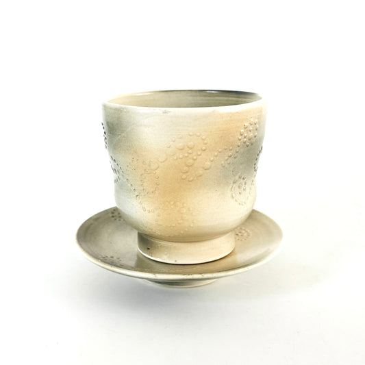 Mud spot spray gun mug & saucer 泥點點噴槍馬克杯＆碟