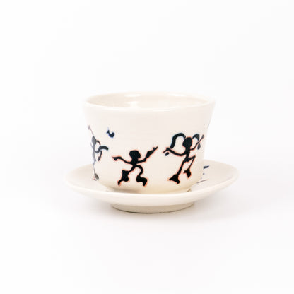 Dance in the rhythm mug & saucer