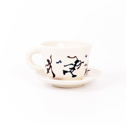 Dance in the rhythm mug & saucer