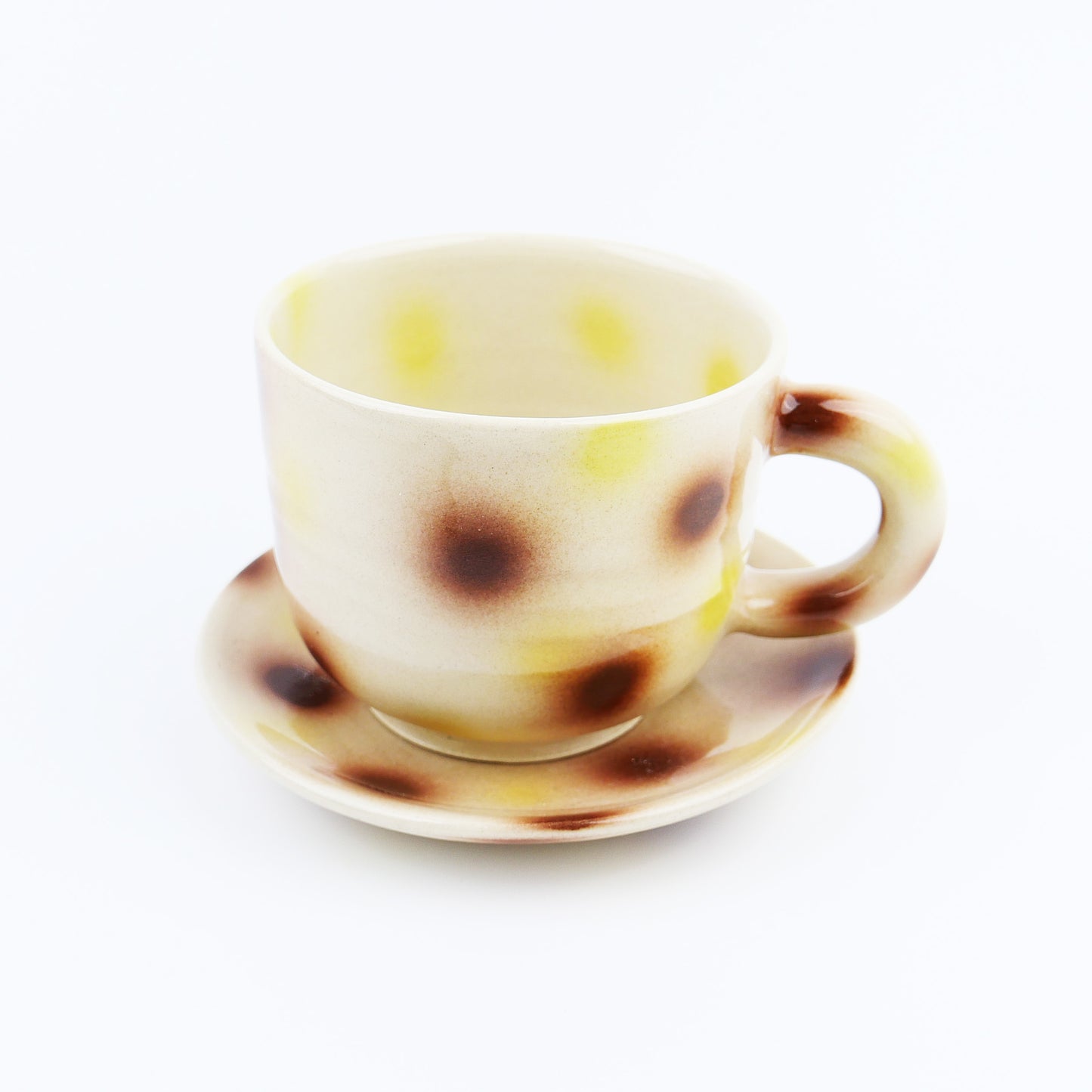 Spray gun mug & saucer