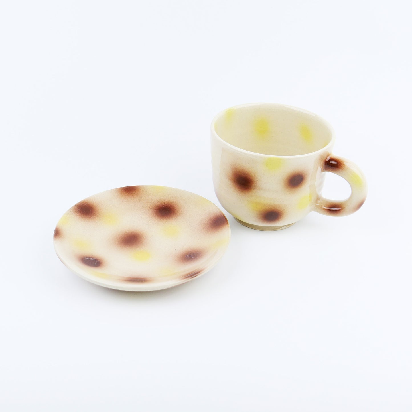 Spray gun mug & saucer