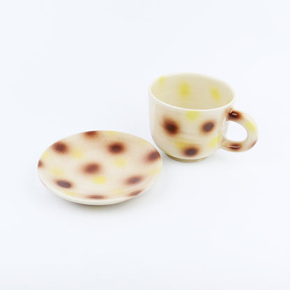 Spray gun mug & saucer