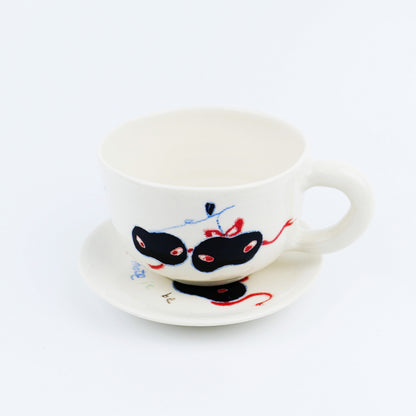 Rotten Fruits mug & saucer