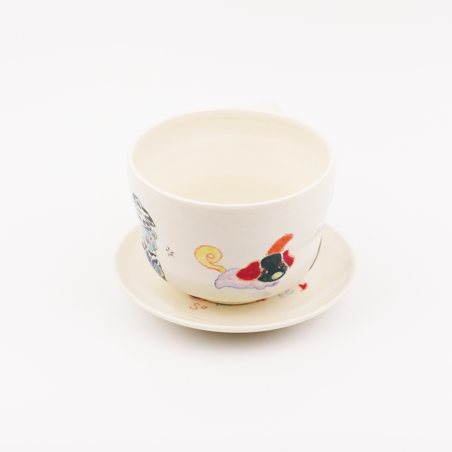 Doodles mug &saucer