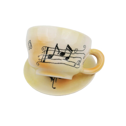 Spray gun Doodles mug & saucer