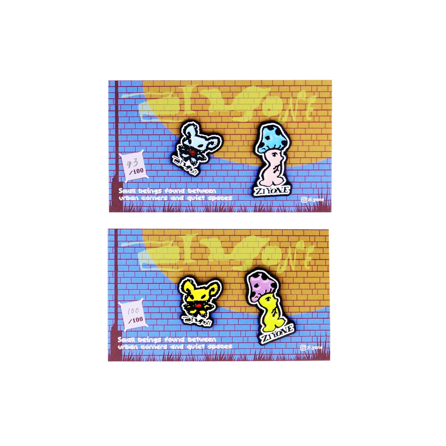 Nomi & Mushroom Pin Set